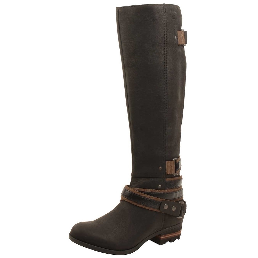 Sorel Lolla Tall Boot Black Leather Size 7